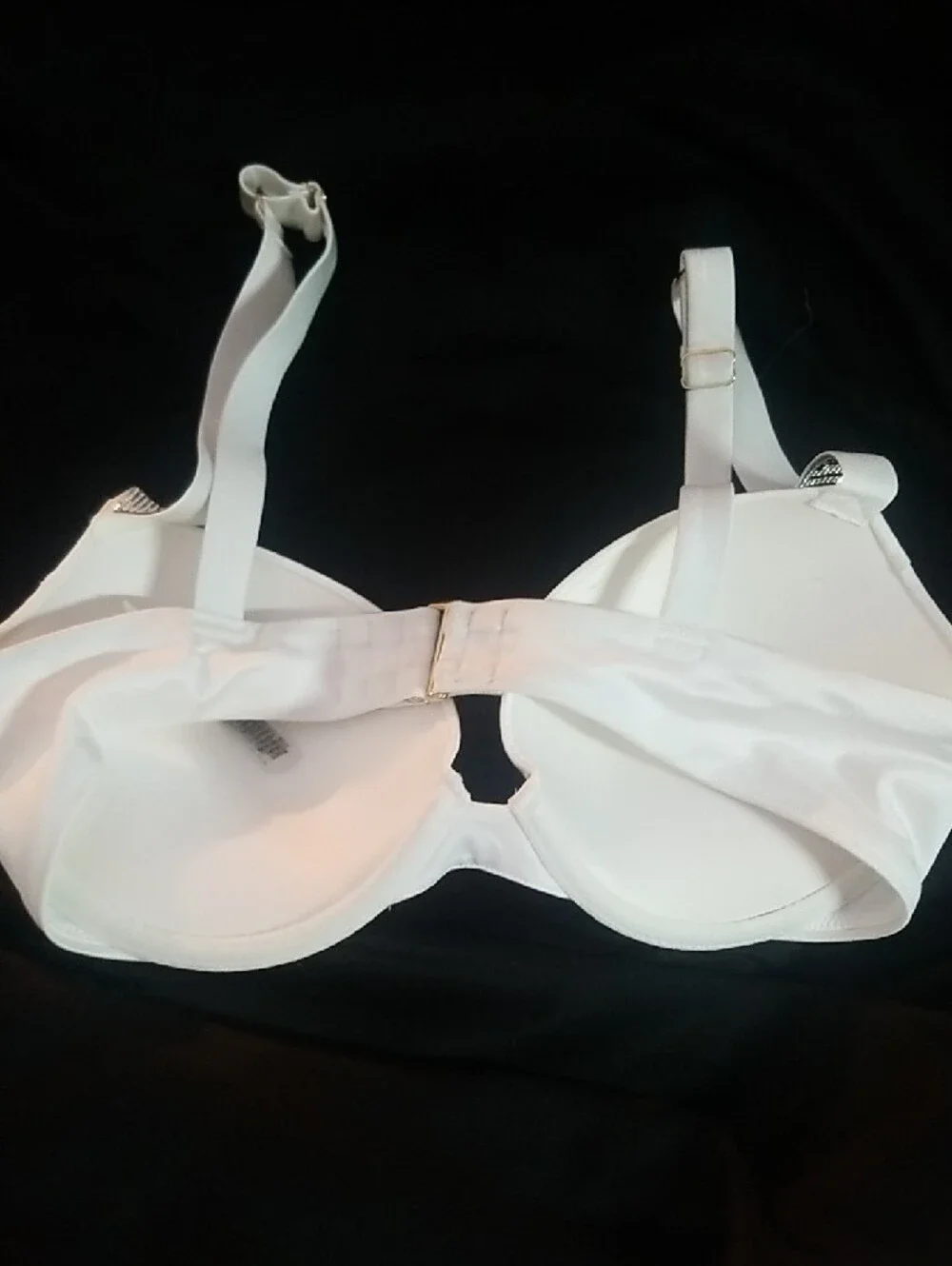 Victoria's Secret White Embellished-Strap Push-Up Bikini Top Sz.36C